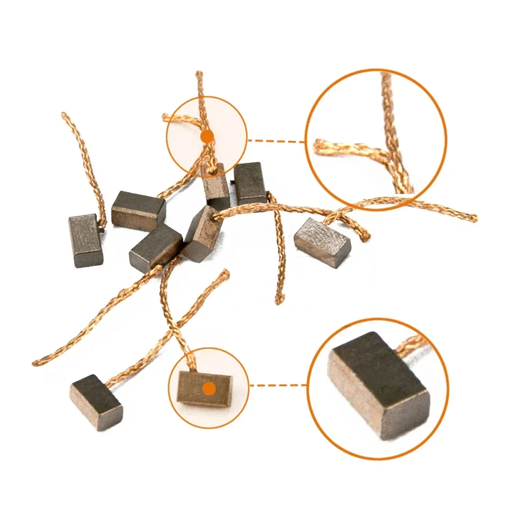 استبدال مجموعة فرشاة الكربون 10 قطعة حزمة لسيارة بابية المحرك ارتفاع النحاس المحتوى النحاس ارتداء مقاومة 4*5*8 مللي متر