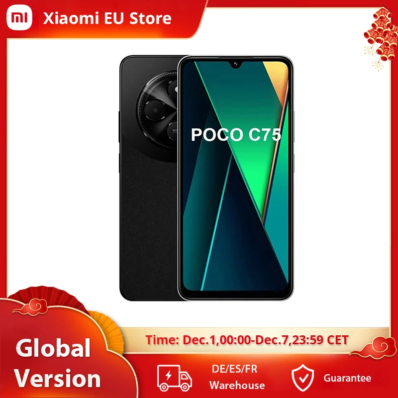 World Premiere Global Version POCO C75 6.88'' 120Hz Display Helio G81-Ultra 50MP Camera Massive 5160mAh Battery Support NFC