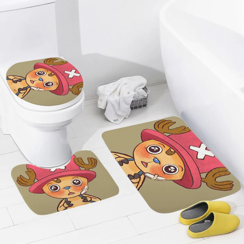 home bathroom floor mats Anime animal style Bath Foot mat modern bathroom accessories rug Toilet mat Bathtub anti-slip carpet