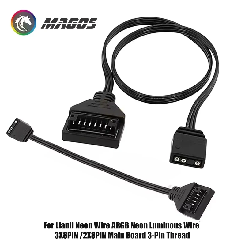Strimer plus V1 V2 Series Motherboard 5V ARGB AURA SYNC Cable 6Pin/8Pin Optional Computer Hardware Accessory