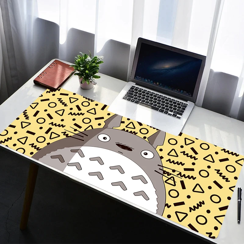 Mouse Pad PC Non Slip Rubber Cartoon Mousepad Laptop T-totoro Gamer Cabinet Keyboard Pad Office Computer Gaming Desk Mouse Mat