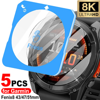 HD Tempered Glass for Garmin Fenix 8 43/47/51mm Solar AMOLED Screen Protector Glass Easy To Install Anti-scratch Film for Fenix8