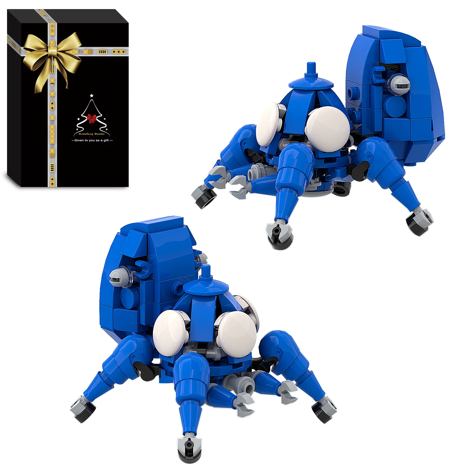 MOC Cartoon Tachikoma Building Model For Ghost In The Shell Intelligent Vehicle Mehca Robot Bricks Kit DIY Toys Kids Gifts