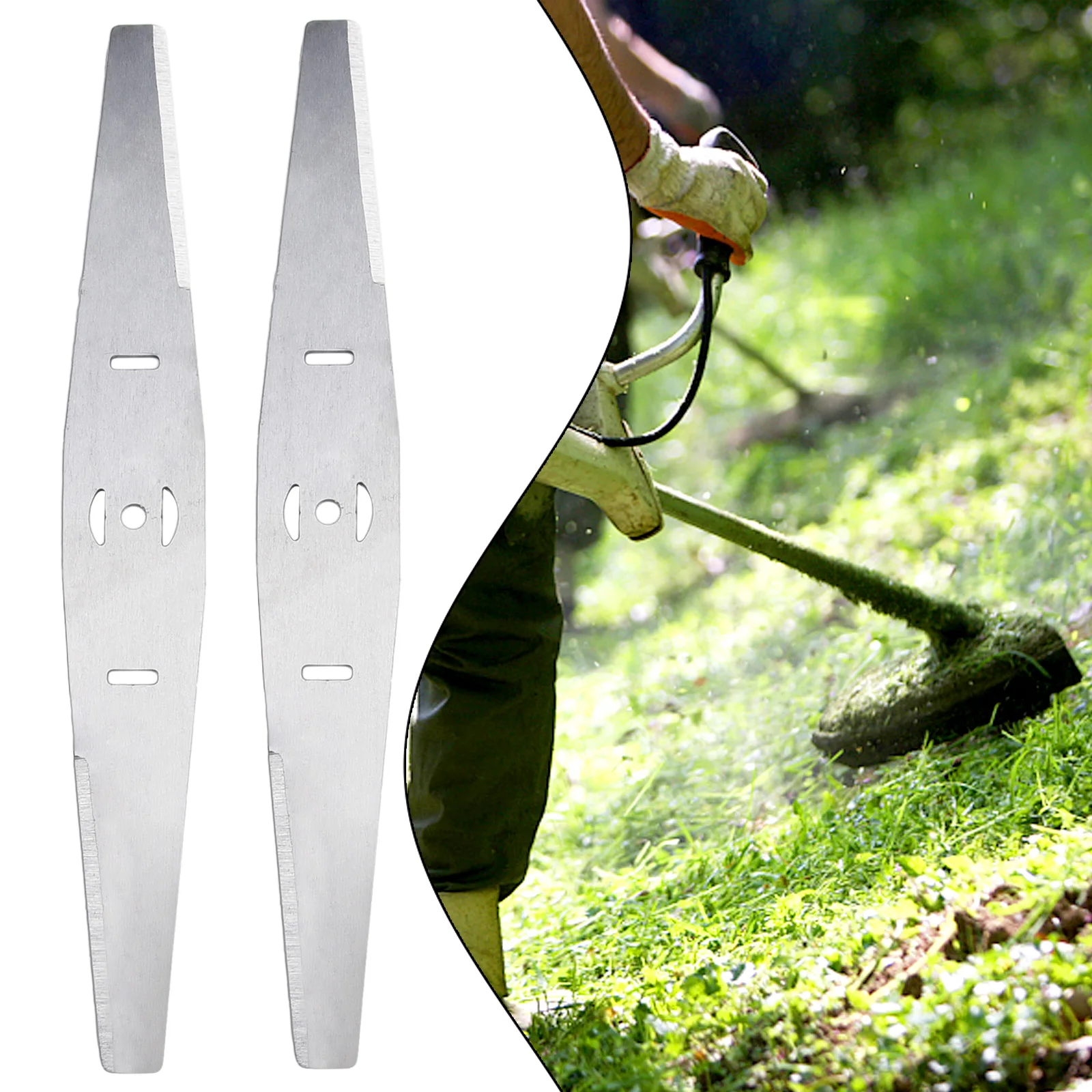 

2PCS Lawn Mower Saw Blade Replacement Steel 5-hole Cutter Grass String Trimmer Head Saw Blades Brushcutter Garden Tool Parts