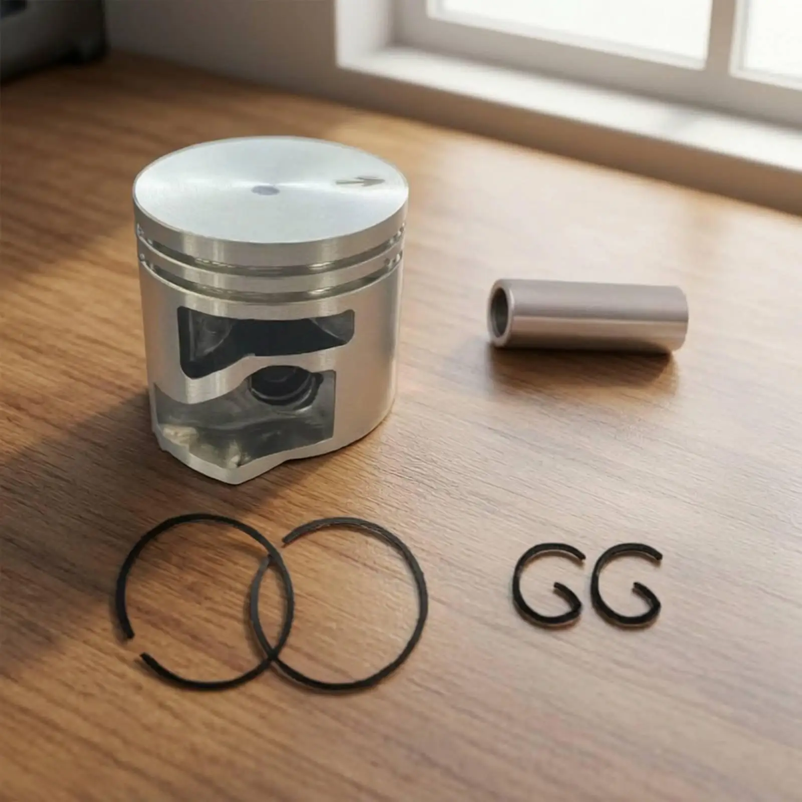 Lightweight Engine Cylinder Assembly 42.1g Piston Kit for Hs87r Hs87t Hs82t Two Stroke Trimmer