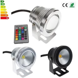 Kostenloser Versand! ! Led Unterwasser Licht RGB 10 W 12 V Led Unterwasser Licht 16 Farben Wasserdicht IP67 Brunnen Pool Lampe Dimmbar