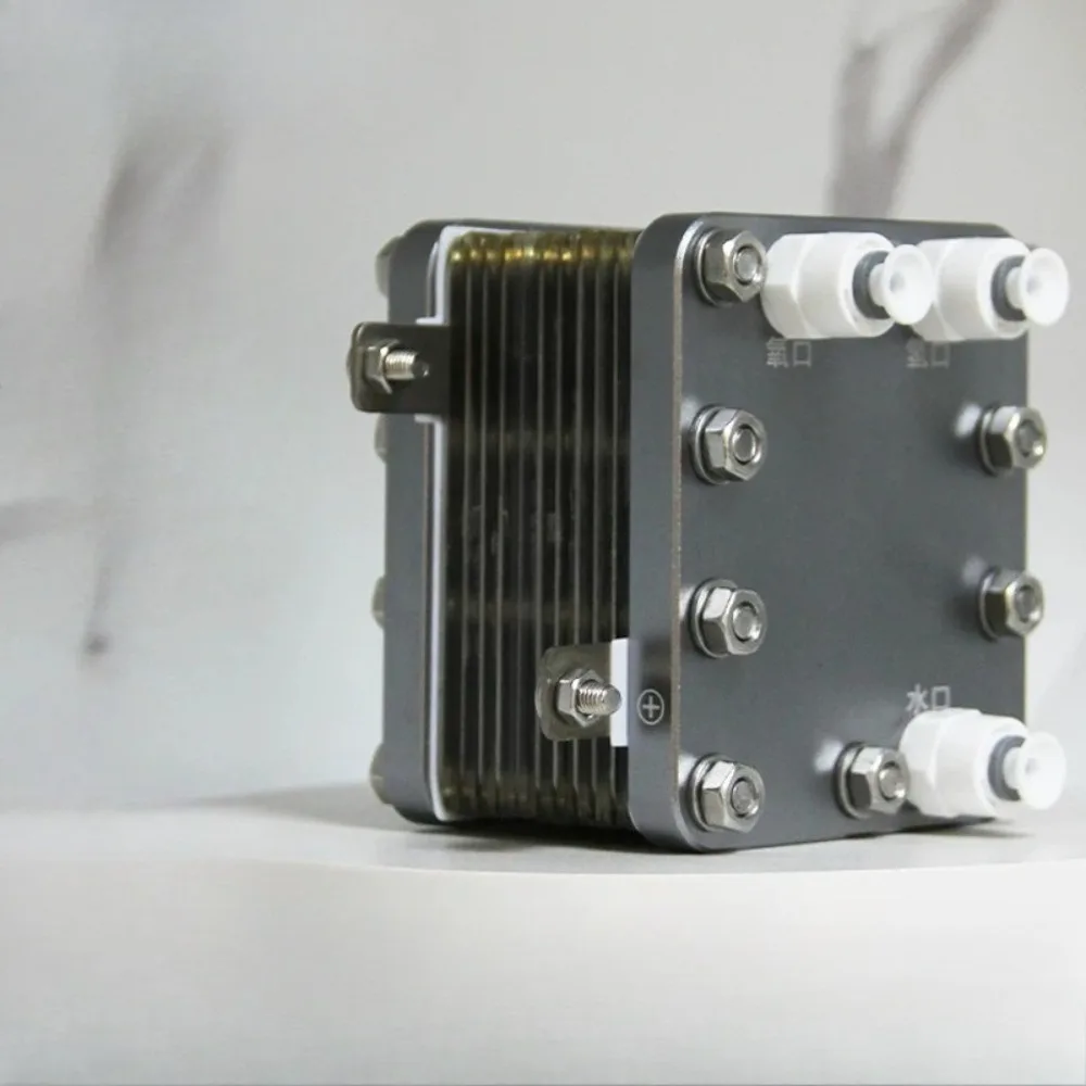 26A PEM Electrolytic Cell Single Hydrogen Outlet Pure Water Electrolysis Module Hydrogen Generator Experimental Accessory
