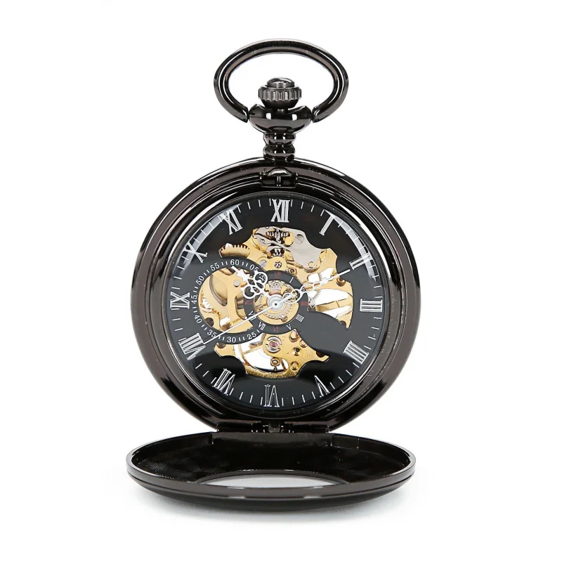 メンズ機械式懐中時計,ヴィンテージ,ラウンド,透かし彫り,ワンピース,卸売