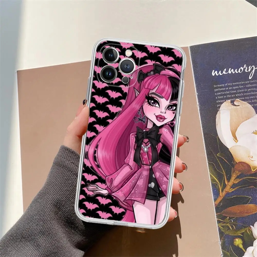 Fashion M-Monster High TV Show Phone Case For IPhone 15 14 11 12 13 Mini Pro XS Max Cover 6 7 8 Plus X XR SE 2020 Funda Shell