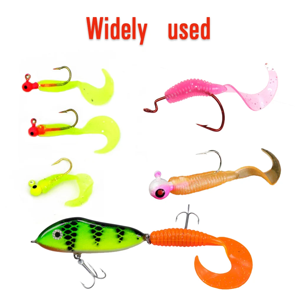 Wifreo Soft Grub Lure Dry Creek Single Tail Money grrubber Silicone Worm Bait artificiale Swimbait trota Bass Fishing Lure Baits