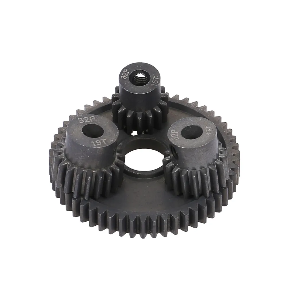RCZIPROY Motorzahnrad aus gehärtetem Stahl, kurzes Kardanrad, 54 Zähne, Ritzel 15T 17T 19T, für 1/10 RC-Cars Traxx Slash Motorzähne – Detail 5