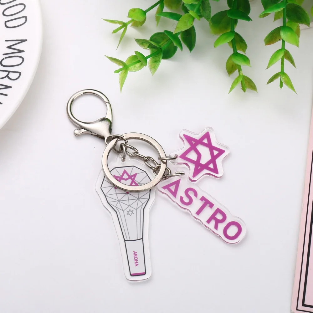 Kpop ATEEZ ASTRO NMIXX Keychain Albums Key Chain Hongjoong Seonghwa Keyring Bag Backpack Pendant Accessories Fans Gift