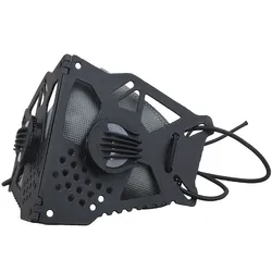 Tactical Techwear Face Mask Men Women Halloween Cosplay Face Guard Cycling Hip Hop Punk Half Face Mask Black Pink Khaki