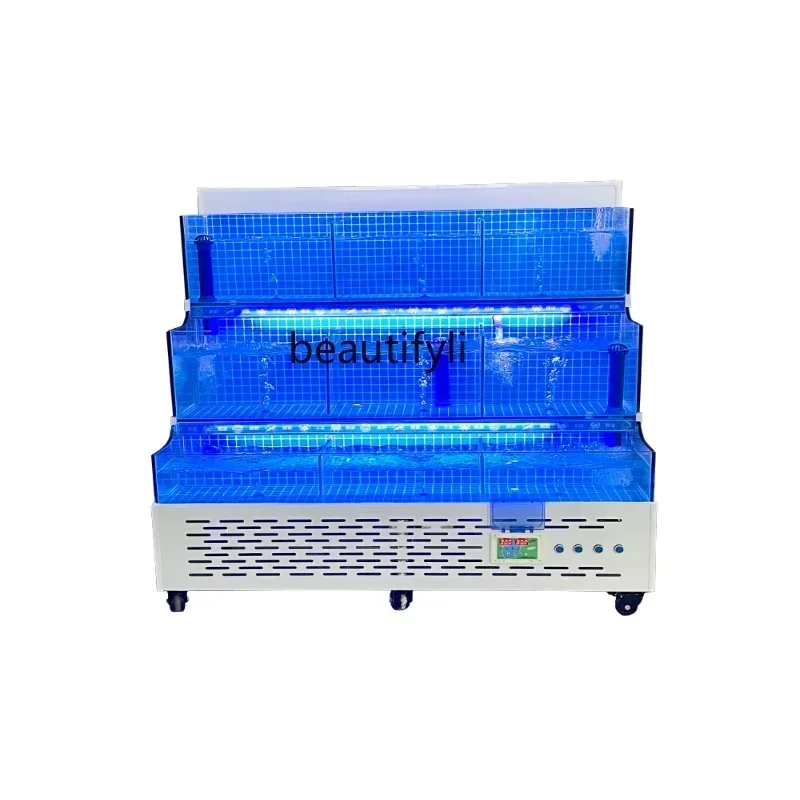 

Seafood tank commercial refrigerator integrated fish pond aquatic fish tank shellfish pond mobile fresh water seawater tank