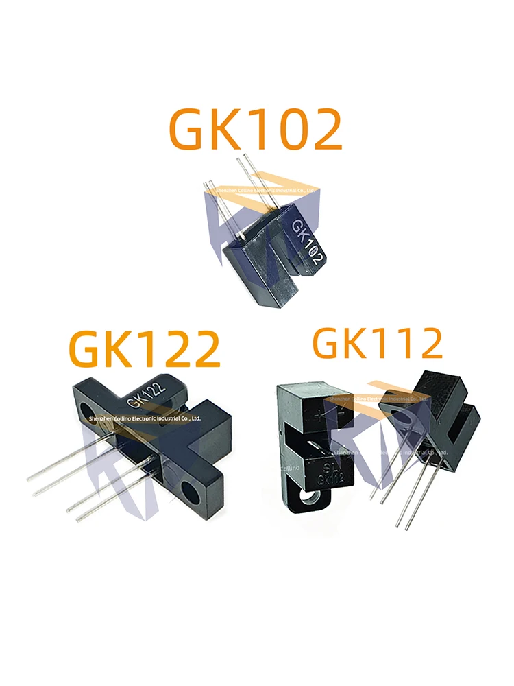 10 Stück GK102 GK112 GK122 DIP-4 Schlitztyp-Fotoschalter, Optokoppler, Fotoelektrischer Unterbrecher, U-förmiger Sensor