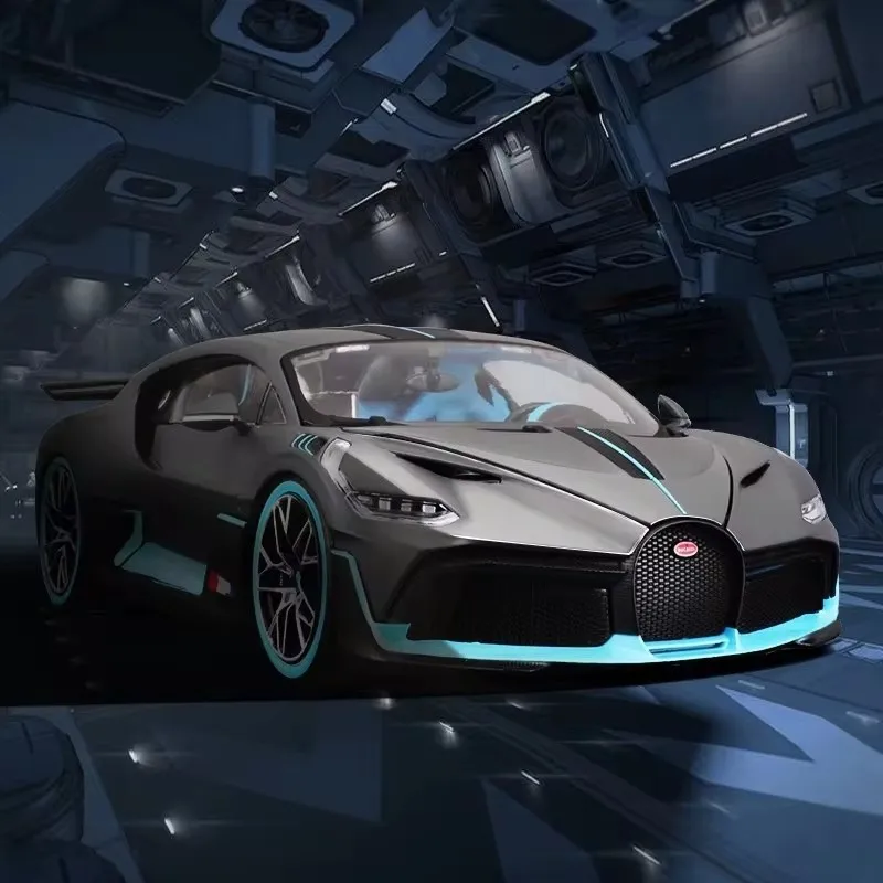 1:18 Bruago Bugatti Divo Chiron Static Simulation Alloy Car Model Professional Enthusiast Ornament Collection Gift Boys Car Toy