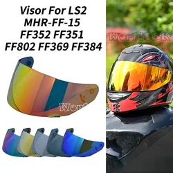 Per LS2 MHR-FF-15 Visiera per casco moto in vetro per LS2 FF352 FF351 FF802 FF369 FF384 Lente per casco integrale