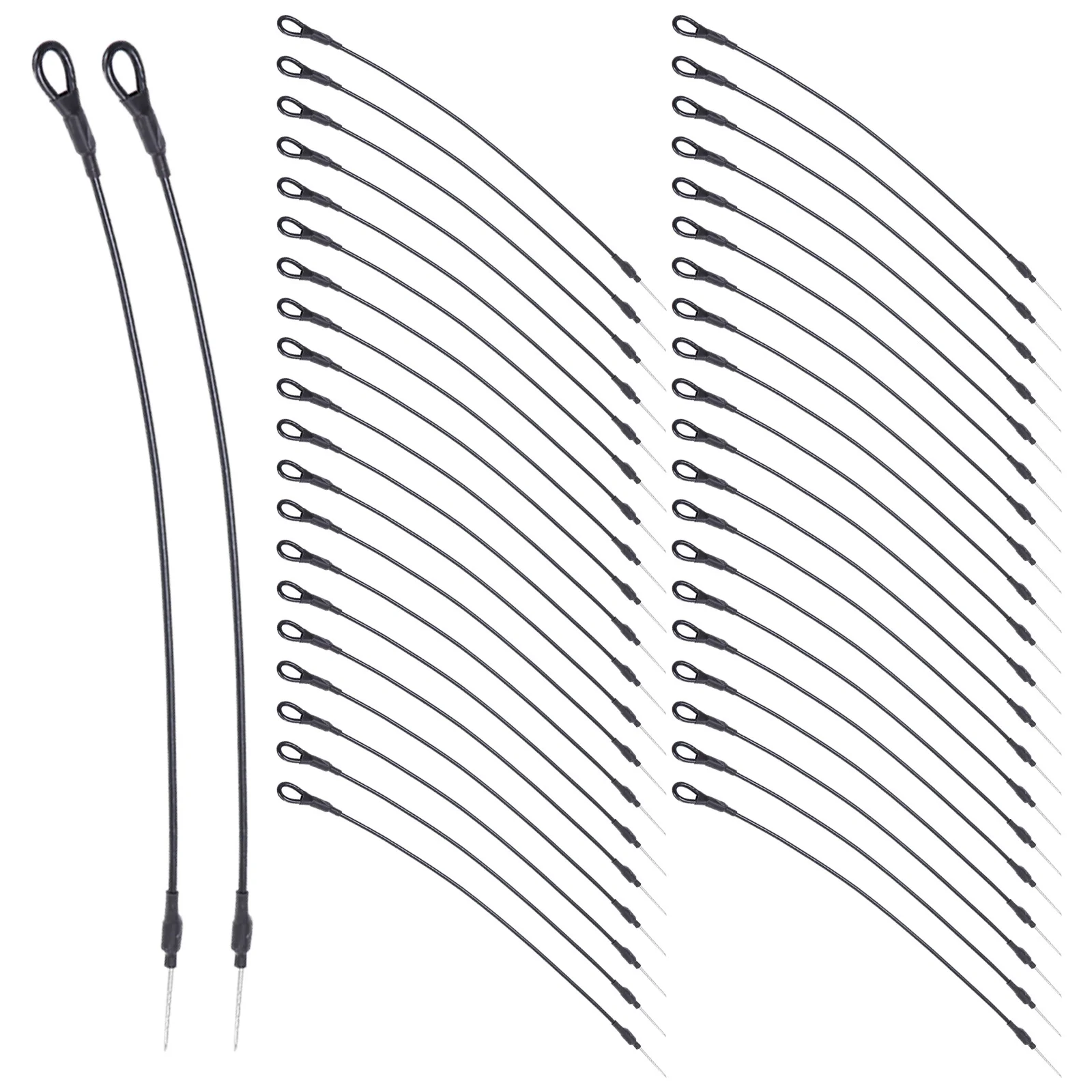 

50Pcs Durable Steel Wire Security Lanyard Loop Compatible Magnetic Hard Tag Retail Supermarket Loss Prevention