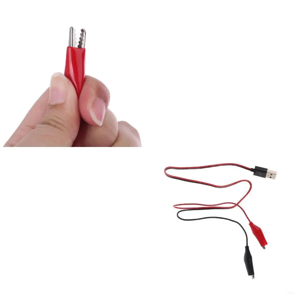 193A Test Clip Clamp to USB Male Connector Wire Multifunction Power Supply Converter