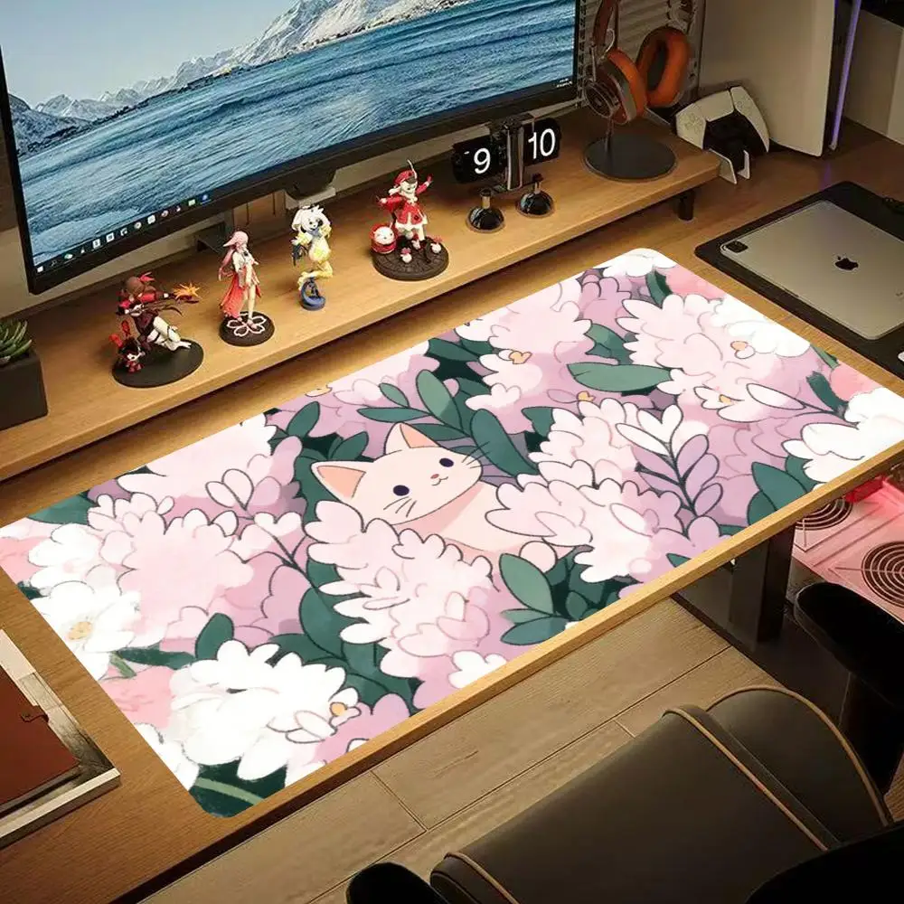 

‘HYBXXC’Cat Mouse Pad Cute HD Mouse Pad Extended Gaming Keyboard Large Mouse Pad 90x40cm XXL Gaming Mouse Pad