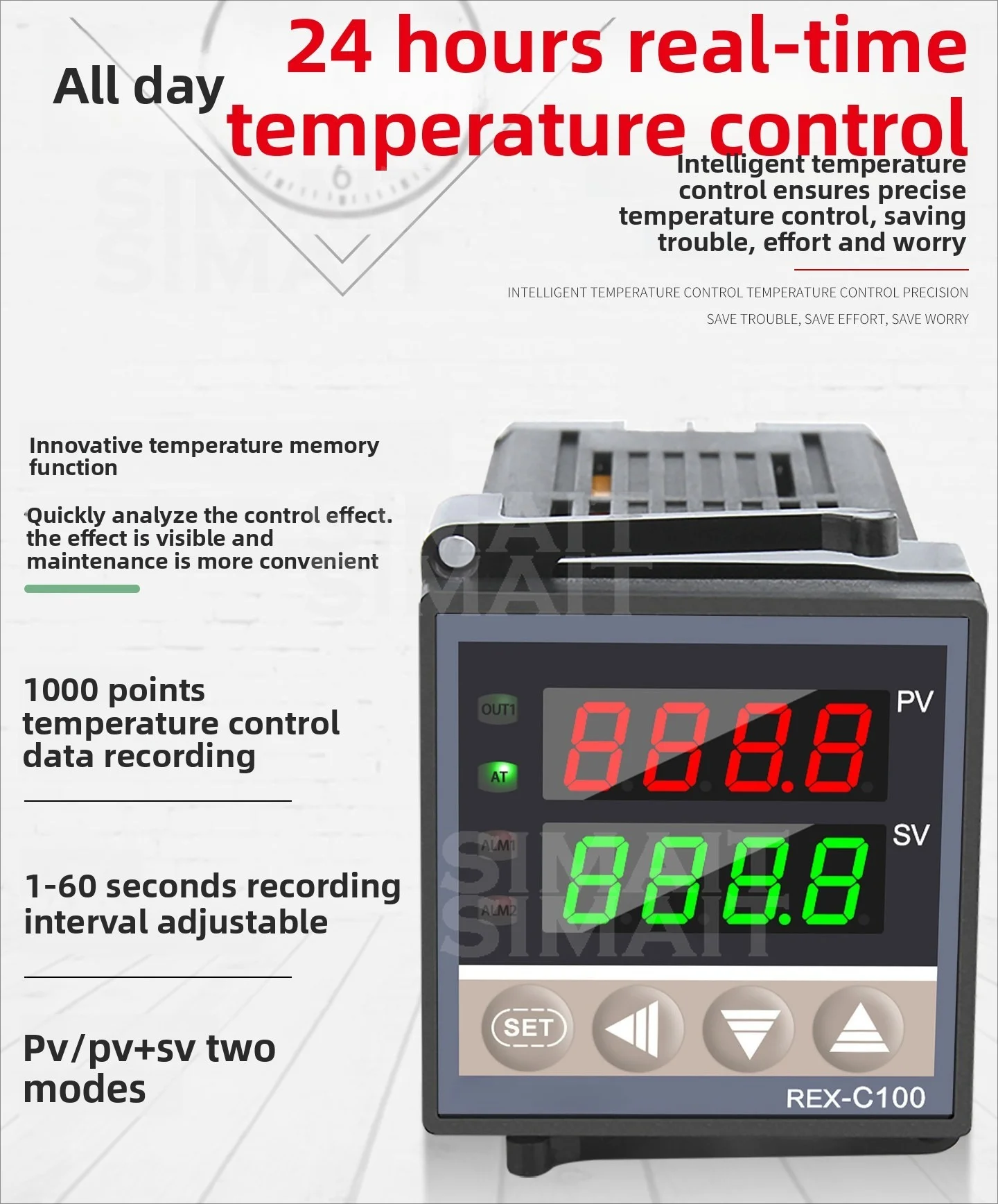 REX-C100 C400 C700 C900 Digital Intelligent Automatic Temperature Controller