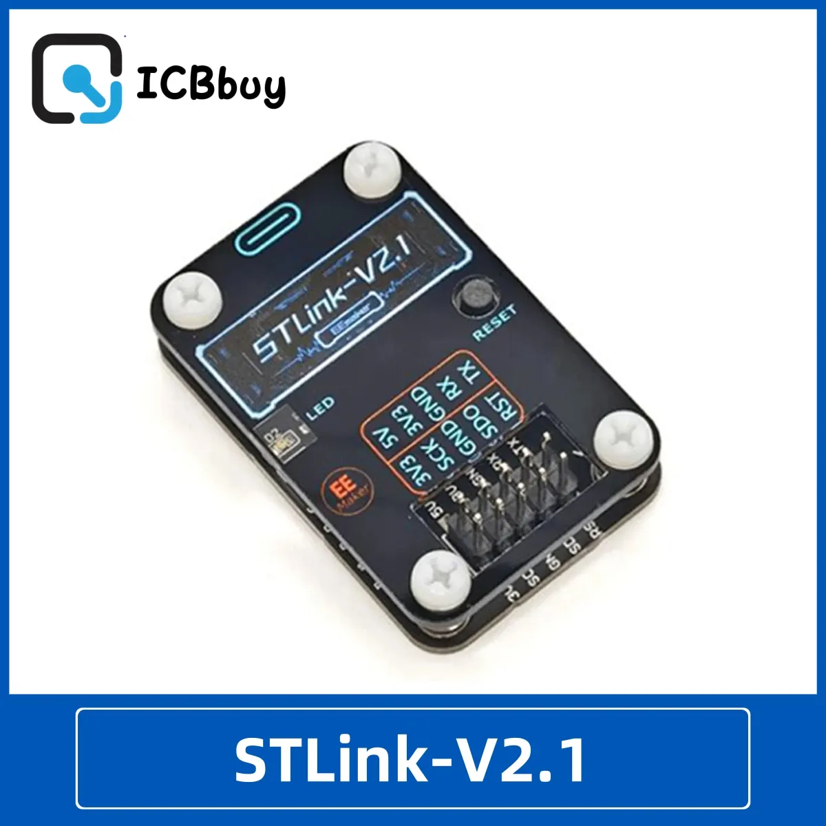 STLINK-V2.1 Simulator Debugging Download STLINK Programming Burning Line STM32 with Serial Port