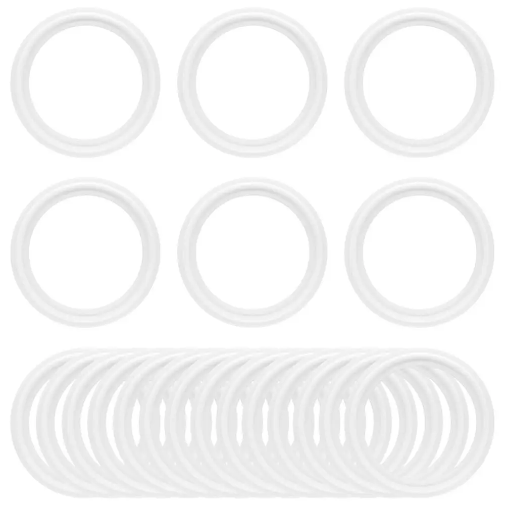 Durable Silicone Tri Clamp Gasket Transparent High Temperature Resistant Silicone Gasket Food Grade Clamp Ferrule Washer