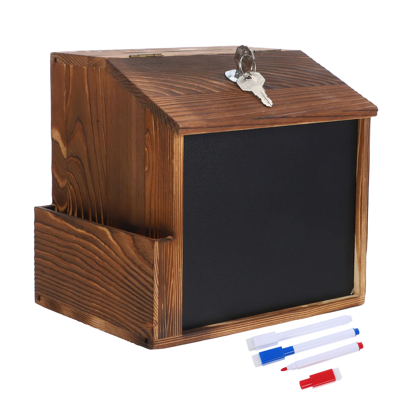 boite-a-suggestions-murale-vintage-en-bois-avec-tableau-noir-verrouillable-pour-collectes-de-fonds-dons-bulletins-et-commentaires