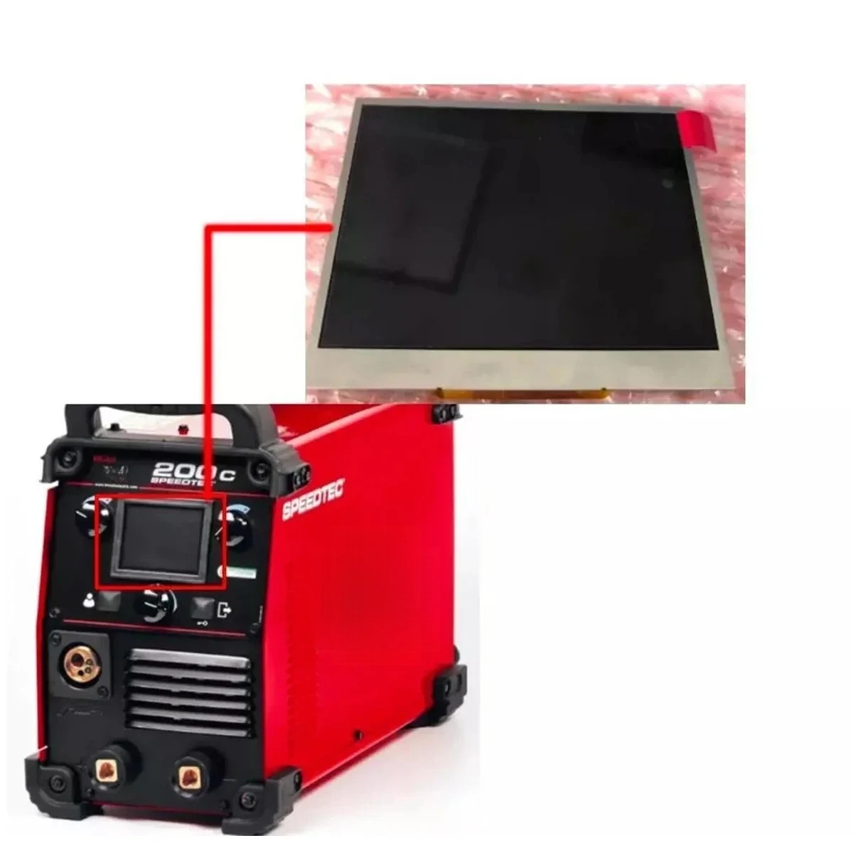 

LCD Display for Lincoln SPEEDTEC 200C 0942172001R Multi-Process Welding Machine Screen Repairment