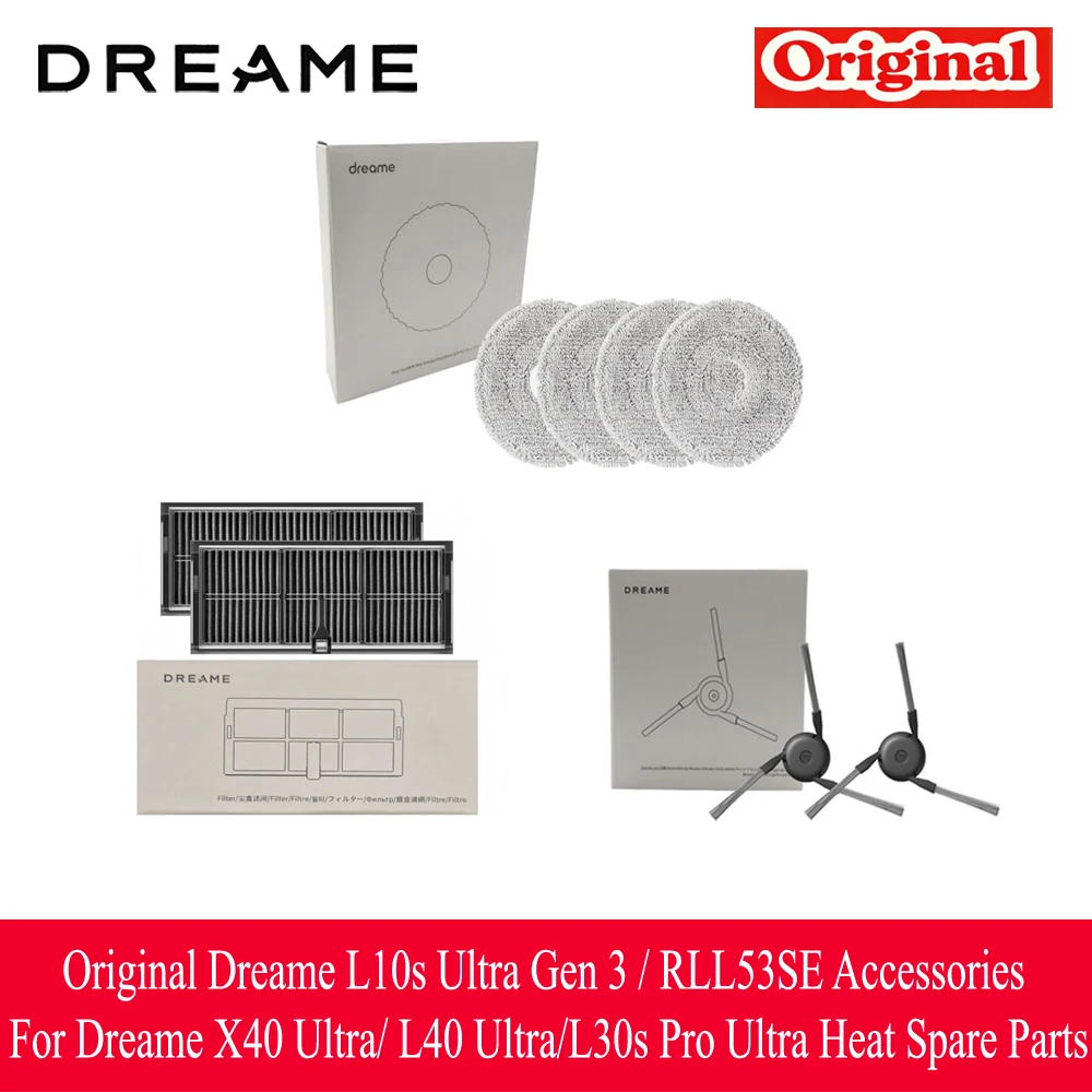 Originele Dreame L10s Ultra Gen 3 Gen3 / RLL53SE accessoires voor Dreame X40 Ultra / L40 Ultra / L30s Pro Ultra, reserveonderdelen voor de verwarming.