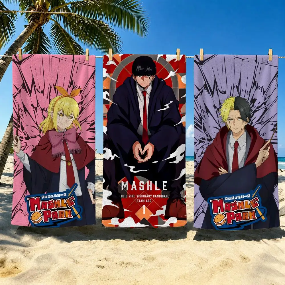 Anime Mashle Magic and Muscles Towel Towel Soft Pool Gift For Travel Gym Shower Cool Camping Quick Dry Sports  Large Beach Towel