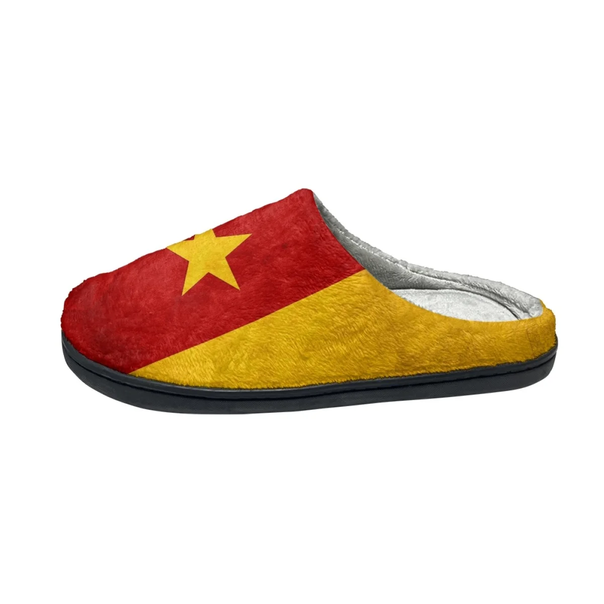 Zapatillas planas de algodón para el hogar, chanclas antideslizantes, cómodas y cálidas, con diseño de bandera de Senegal, para interiores