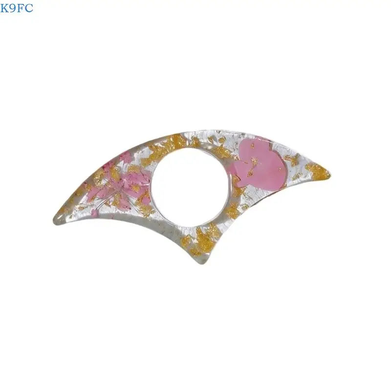K9FC Dried Flower Resin Book Weight Thumb Finger Page Divider For Book Lover Student