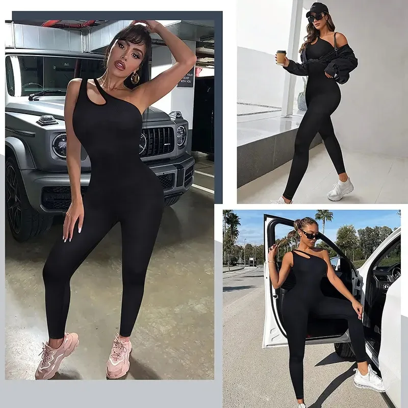 Body-shaping yoga jumpsuit Women's seamless pants tummy tuck thigh lift hip Shapefit Bodybuilding jumpsuit image 4