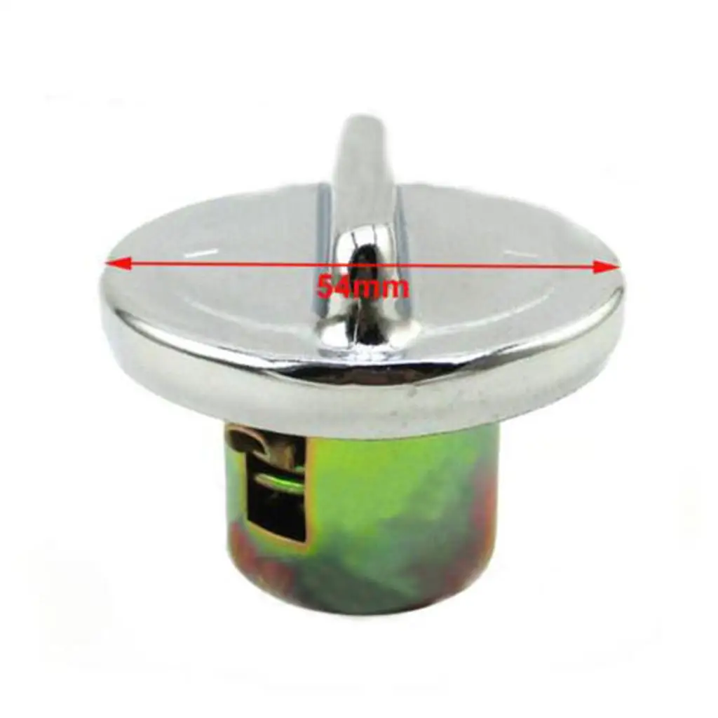 Silver Aluminium Fuel Gas Cap Spill Resistant Oil Tank Cover for Quad ATV Motorcycle Easy Upgrade