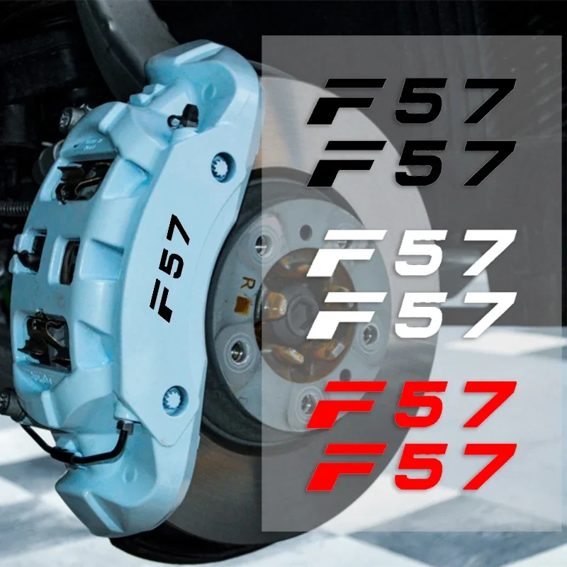 Fashion Car Stickers Caliper Cover Decoration Film for MINI F57 Logo Coopers F54 F55 F56 F60 Clubman R52 R53 R54 R55 R56 R57 R59