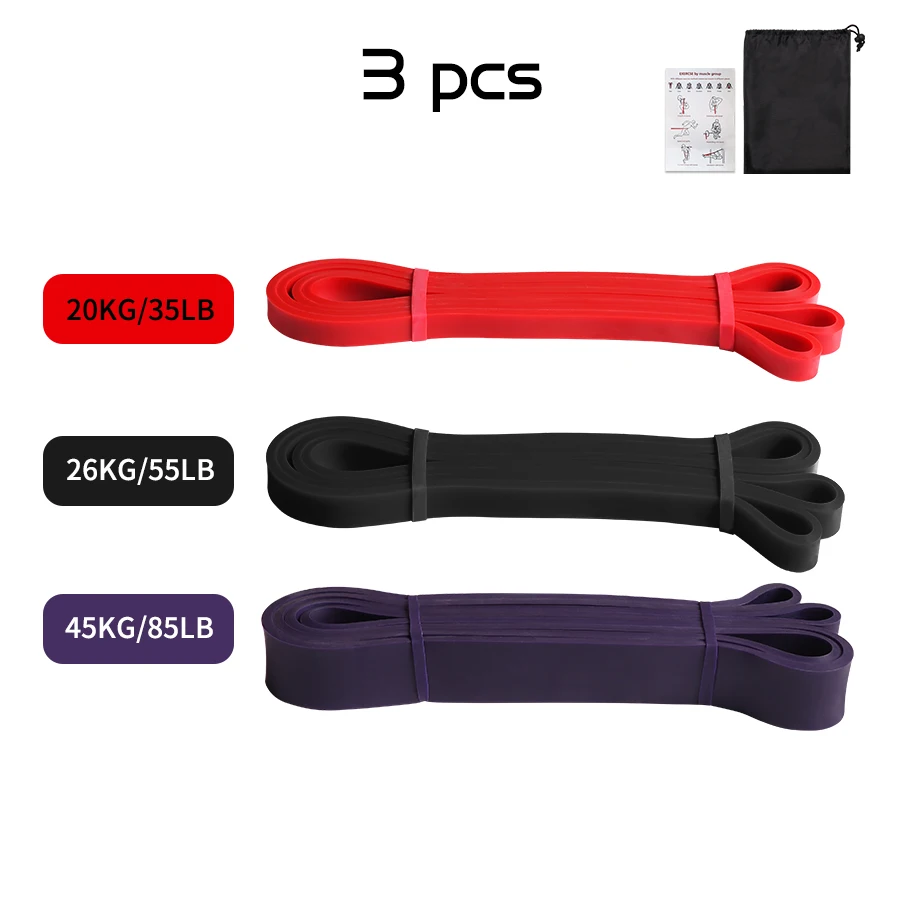 Workout Pilates Latex Weerstandsband Sport Fitness Oefening Elastiek Heavy Duty Sterkte Pull Up Crossfit Gymapparatuur - afbeelding 1