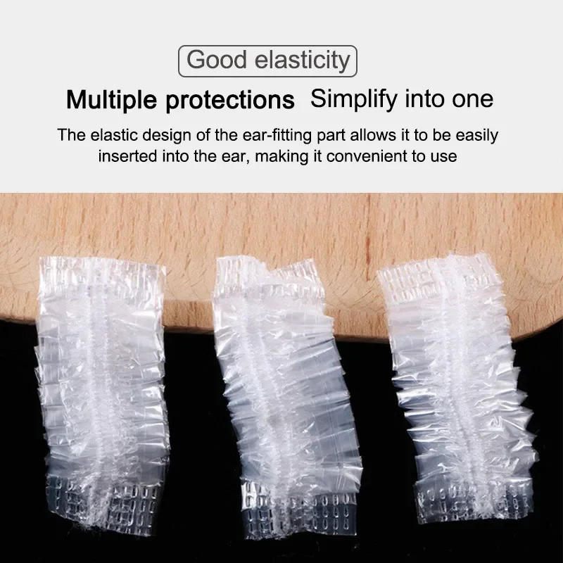 100PCS Disposable Hair Earmuff Dye Shields for Protection