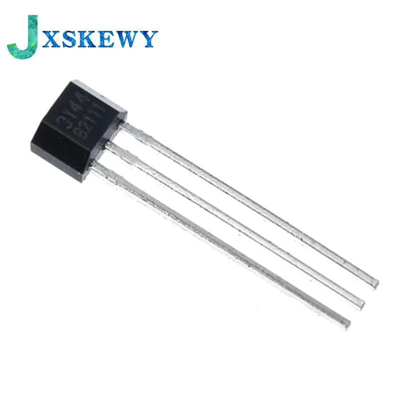 100PCS NEW A3144 A3144E A3144EUA OH3144E 44E Hall Effect Sensor 3144 TO-92S