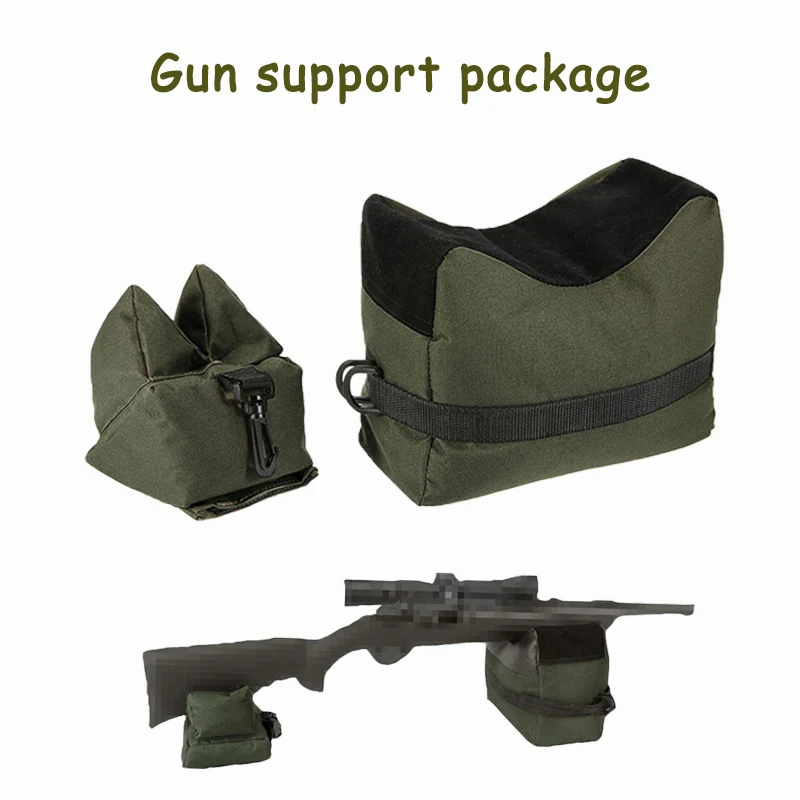 Outdoor tactical hunting air gun rifle stock CS training sniper rifle front and rear rest support bag unfilled sandbag