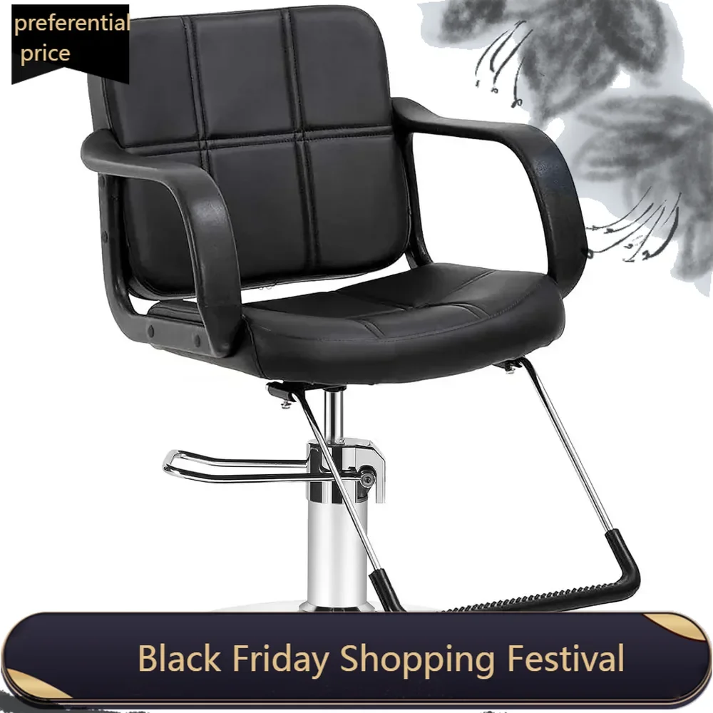 

Artist hand Hydraulic Barber Salon Chair for Hair Stylist Tattoo Chair Shampoo Salon Equipment,25"D x 35.4"W x 32.7"H