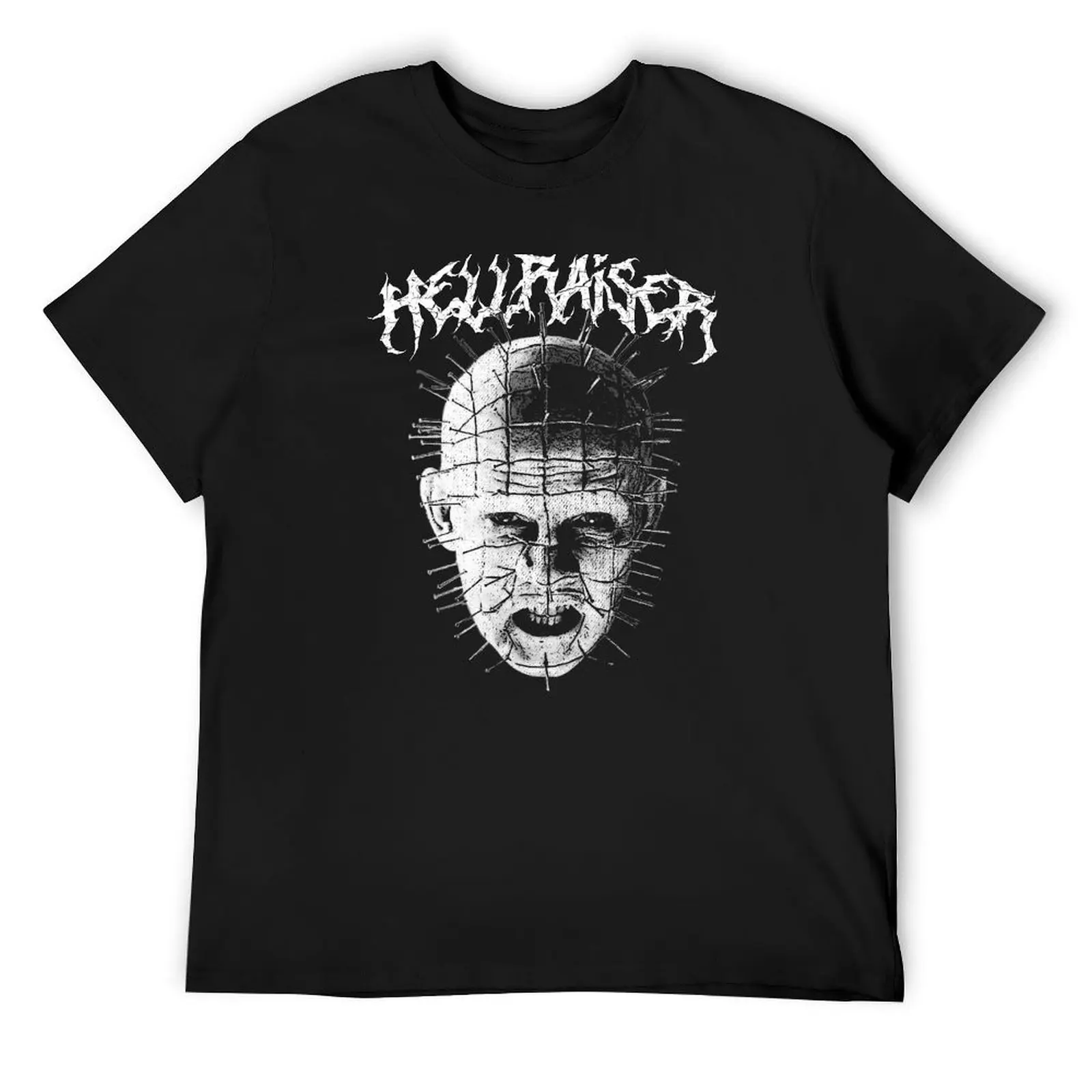 Hellraiser - Pinhead T-Shirt custom shirt graphics Short sleeve tee baggy shirts men tshirt