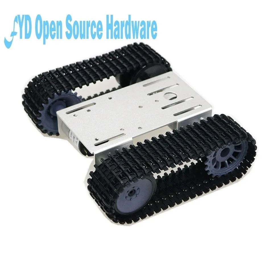 1set mini T101 Smart Robot Tank Chassis Tracked Car Platform with 33GB-520 Motor for DIY Robot Toy Part