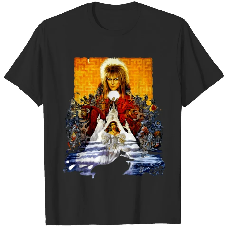 Labyrinth Poster Classic T Shirt  100% Cotton Men Women Clothing Tees Hot Sale Outdoor Cotton