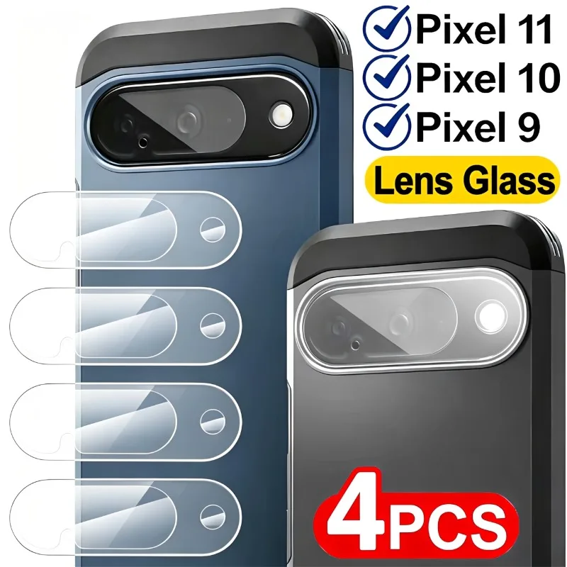 4/2/1Pcs 3D Clear Tempered Glass Curved Camera Protector for Google Pixel 11 10 9 Pro XL Lens Film for Pixel11 Pixel11Pro Fold