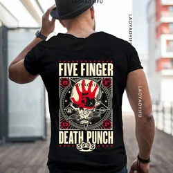 Five Finger Death Punch Biker Badge Unisex  Otton T-Shirt Biker Skully Black By Five Finger Death Punch T-shirt Streetwear Tops