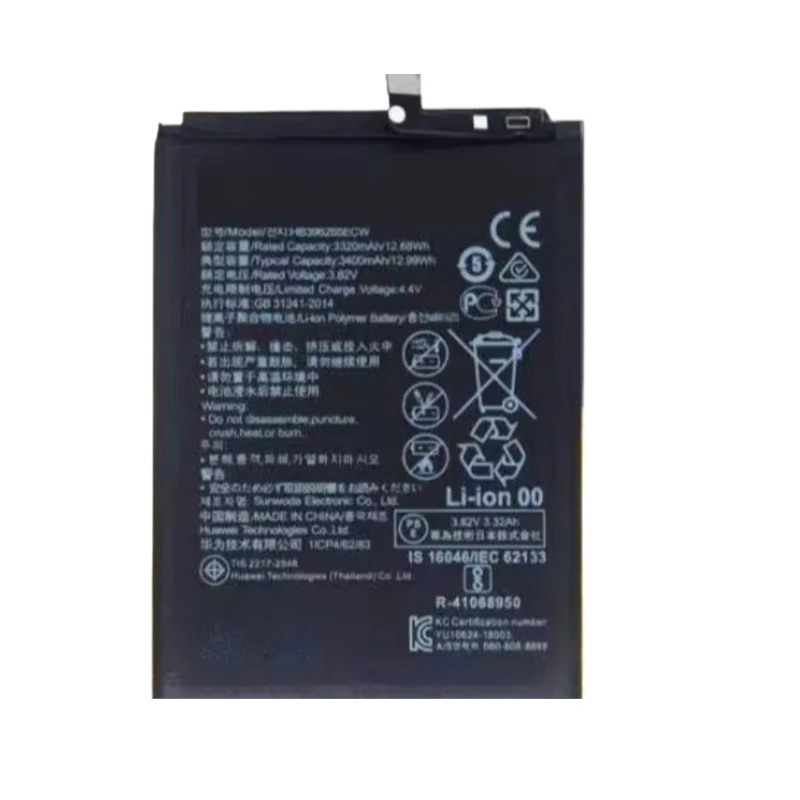 New Replacement Mobile Phone Battery HB396285ECW 3.82V 3400mAh For Huawei P20 Honor 10 COL-TL00 COL-AL00 COL-AL10 COL-L29