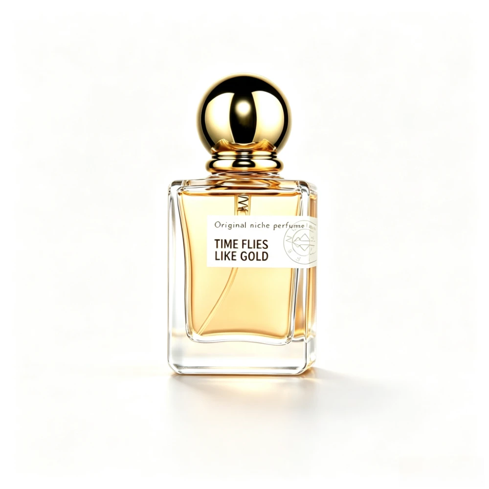50ML Time Flies Like Gold Perfume Eau De Toilette Warm Elegant Classic Long Lasting Floral Woody Fragrance For Unisex Daily Use