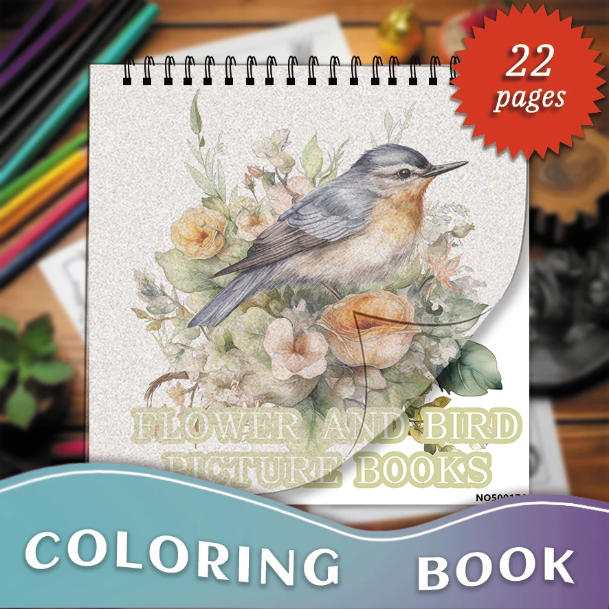 

Wandering Lines Coloring Book - 7.87 x 7.87 inches 22 pages Coloring Book - Ideal gift for family or friends