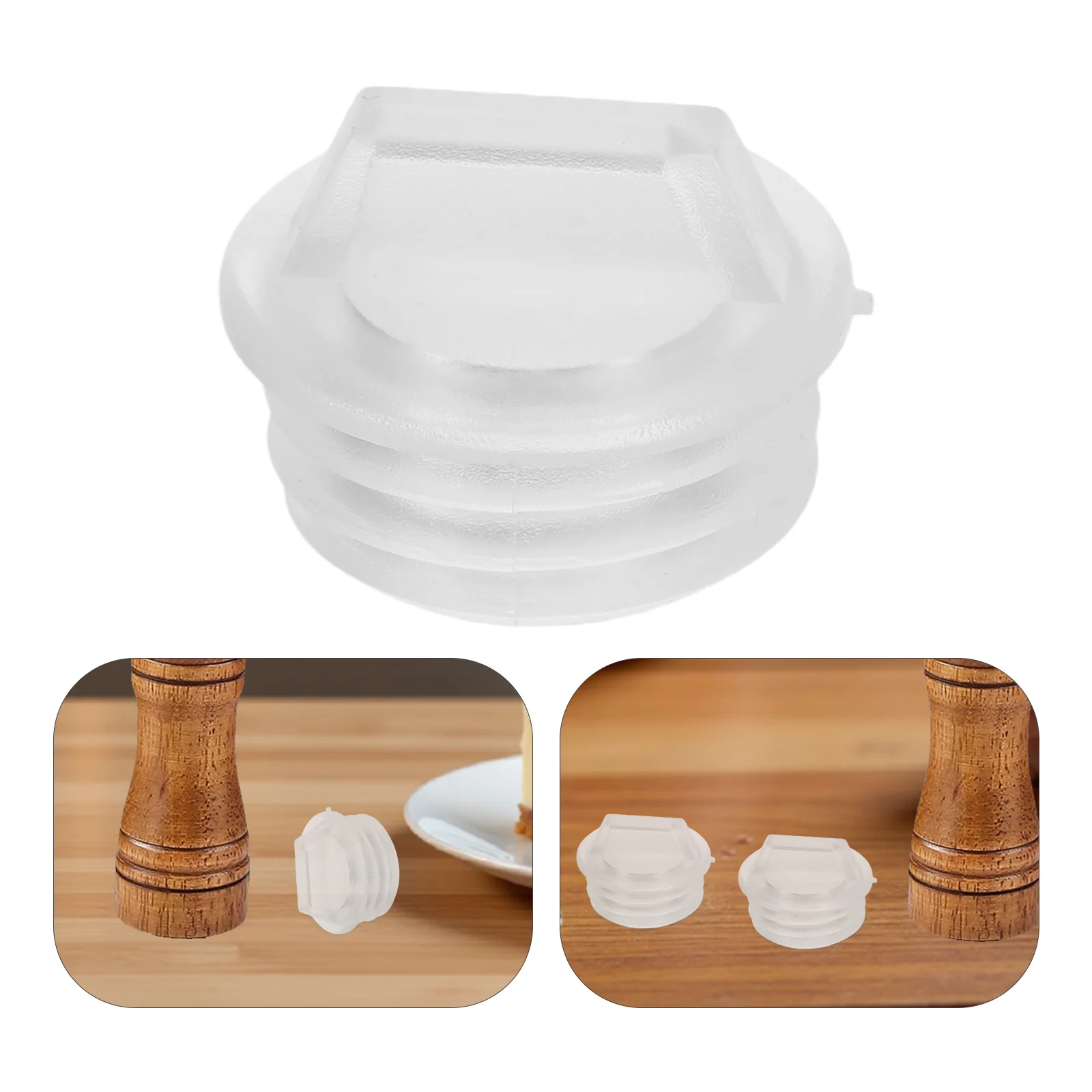 

20Pcs Pepper Grinder Replacement Caps - 20Mm Id Round Plastic Stoppers - Airtight Spill Proof Shaker End Caps for Salt Pepper